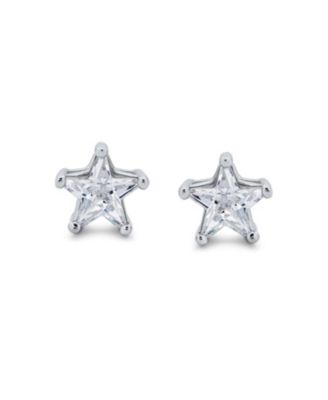 Small Celestial USA CZ Star Stud Earrings
