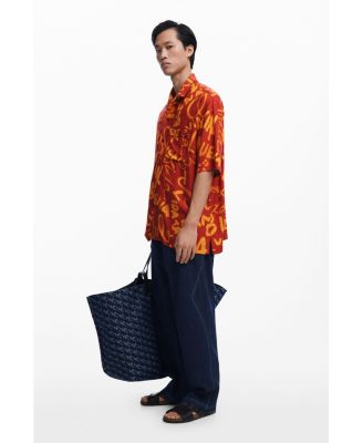 Men's Short-sleeve lettering shirt