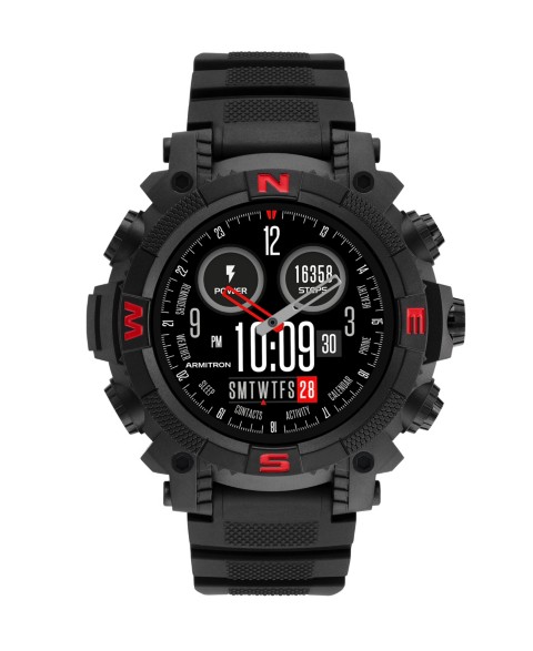 Armitron Connect Sync Black TPU Smartwatch, 53mm