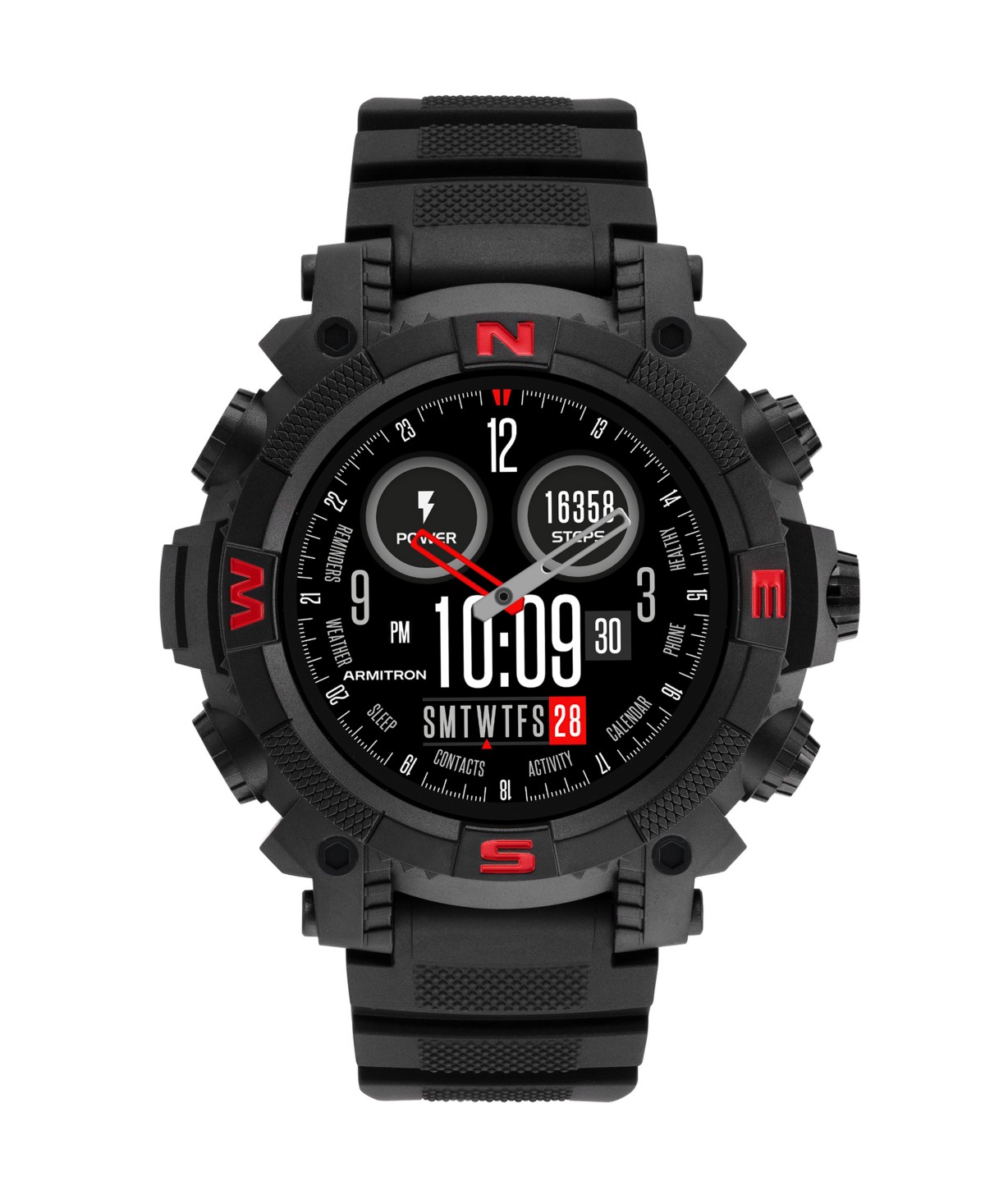 Armitron Connect Sync Black TPU Smartwatch, 53mm — фото 1