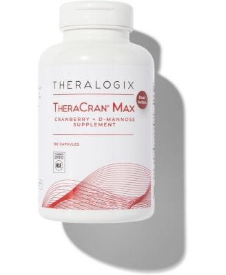 TheraCran Max - Cranberry + D-Mannose Supplement for Men & Women - Urinary Tract Health Support - 90-Day Supply - NSF Certified - 180 Capsules