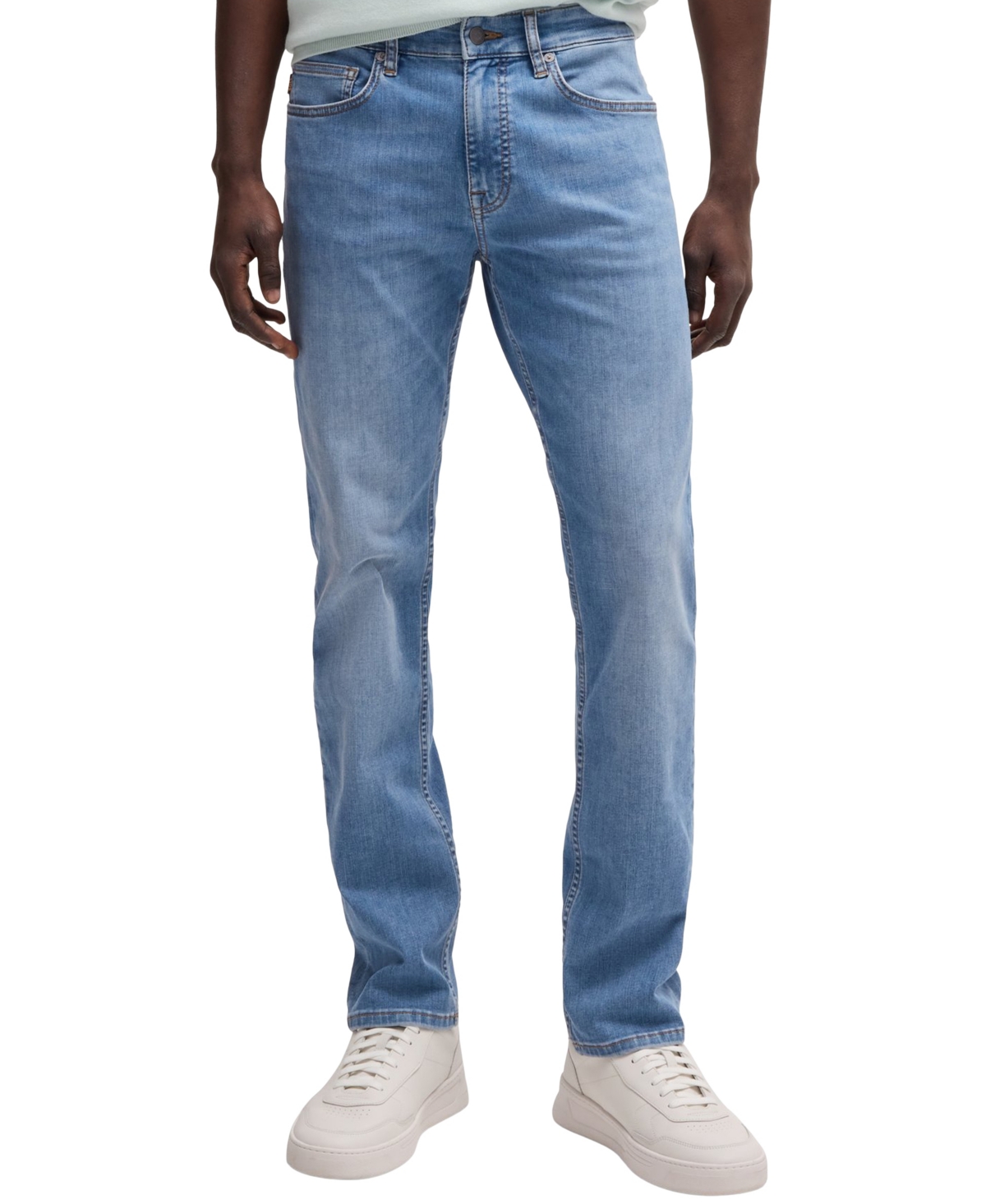 Boss by Hugo Boss Men's Soft Motion Slim-Fit Jeans - Open Blue