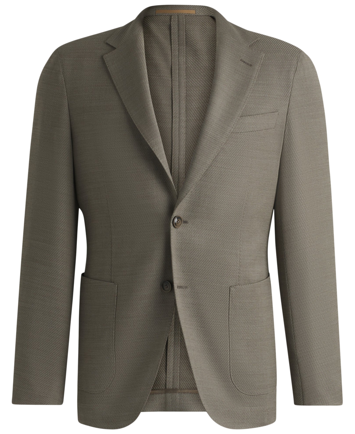 Hugo Boss Boss By  Men's Wool-blend Slim-fit Blazer In Open Green