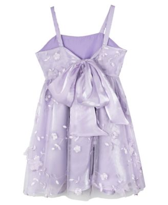 Big Girls Soutache Empire Waist Social Dress