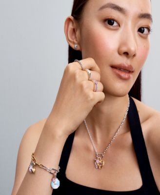 Two Tone Link Chain Bracelet