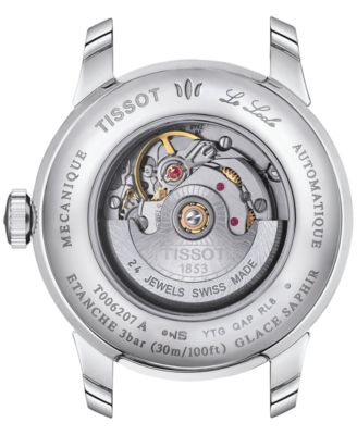 Women's Swiss Automatic Le Locle Lady Diamond (1/20 ct. t.w.) Stainless Steel Bracelet Watch 29mm