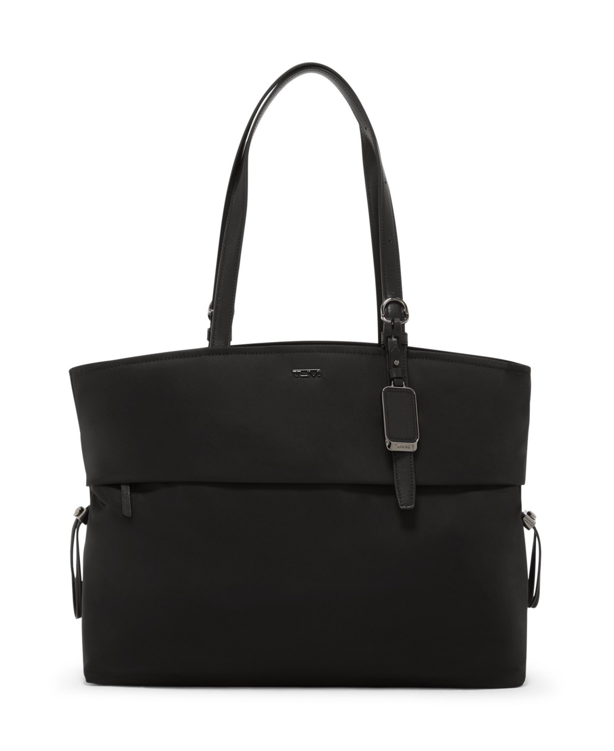 Tumi Voyageur Cam Large Tote In Black,gunmetal