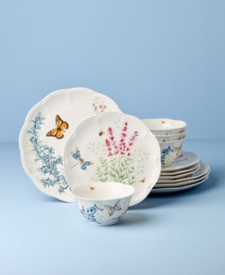 Butterfly Meadow Herbs 12 Pc. Dinnerware Set, Service for 4