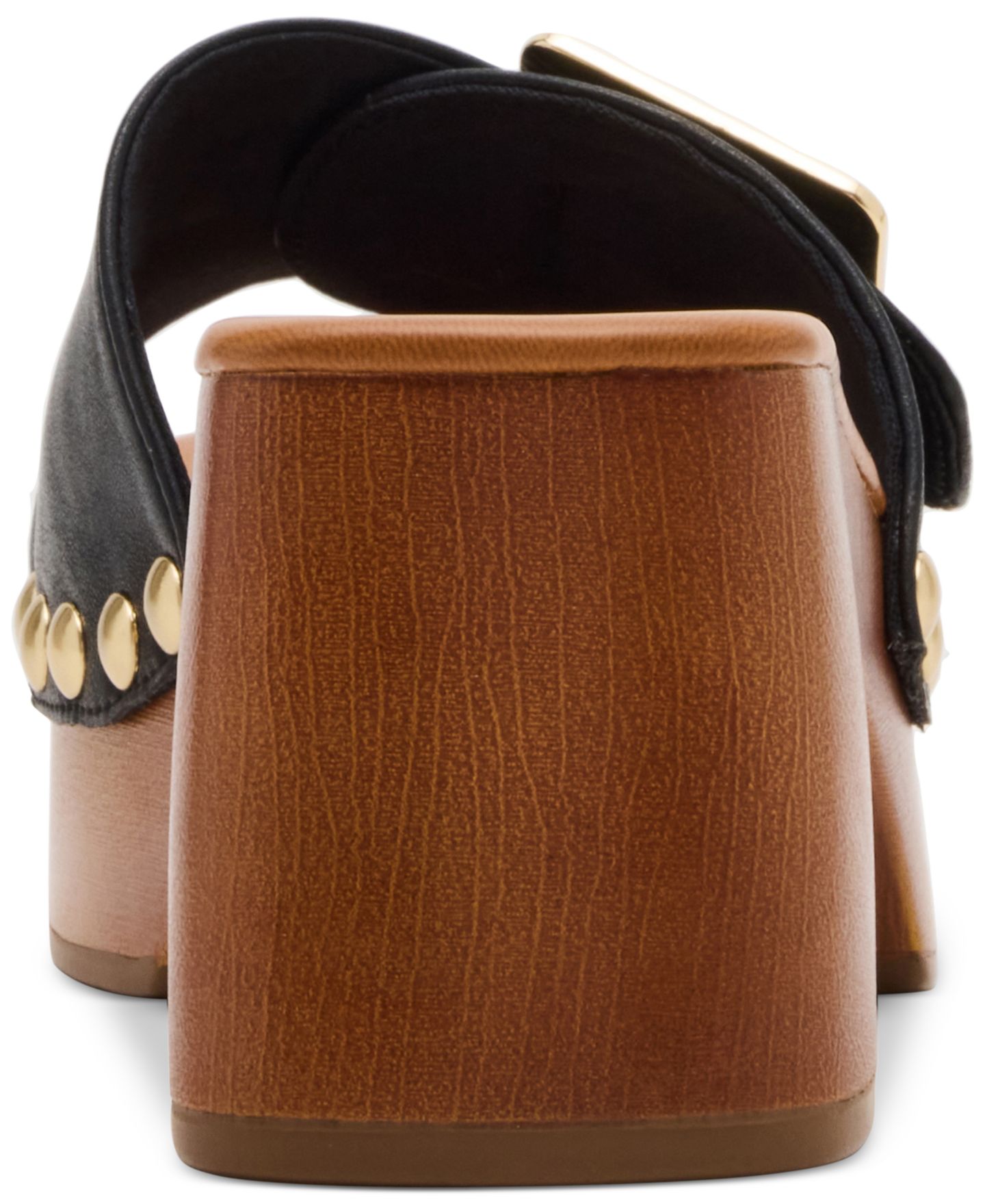 Женские сандалии Madden Girl Woodlandd Platform Block-Heel, цвет: Чёрный гладкий — фото 3