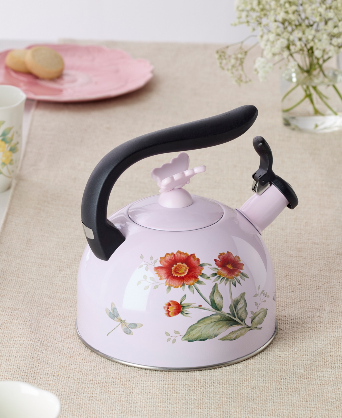 Lenox Butterfly Meadow Colors Tea Kettle In Multi
