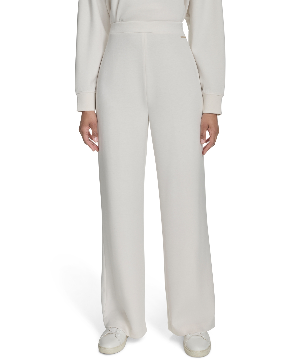 HALSTON WOMEN'S EASY FULL WIDE-LEG PANTS 