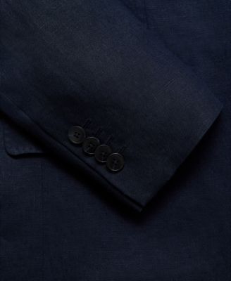 Men's Slim-Fit Tailored Linen Blazer