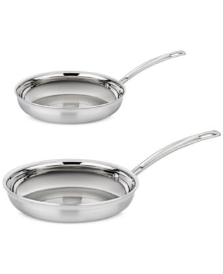 Cuisinart MultiClad® Pro Stainless 2-Pc Skillet Set - Macy's