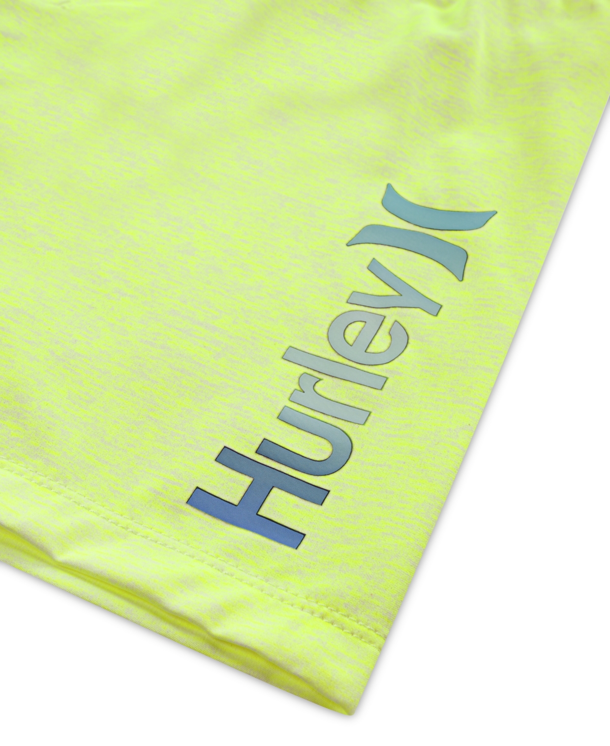 Hurley Big Boys Printed Heathered Pull-on Swim Trunks In Volt