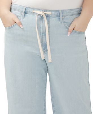 Plus Size Be Easy Drawstring Jeans