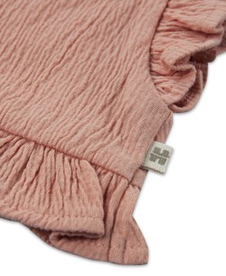 Baby Girls Bodysuit, Top & Shorts, 3 Piece Set