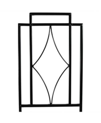 Contemporary Metal Wire Garden Trellis for Climbing Plants and Flowers - 30" H - Black - 2-Pack