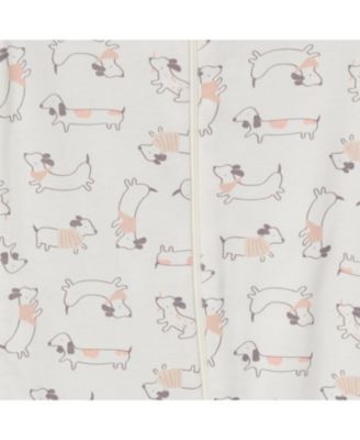 Toddler Girls' Snug Fit Footed Pajamas, 4-Pack, Dogs