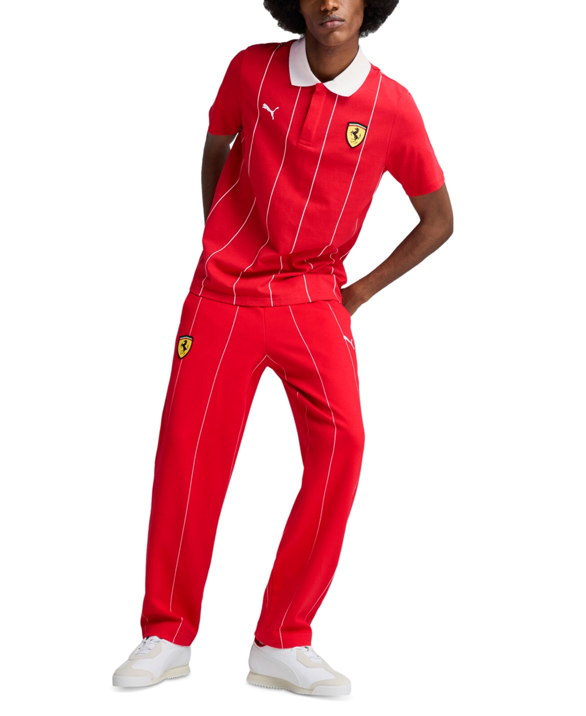 Puma Men's Premium Ferrari Race Pants In Red