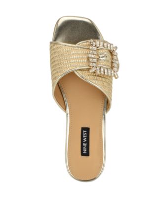 Women's Laniey Embellished Flat Slide Sandals
