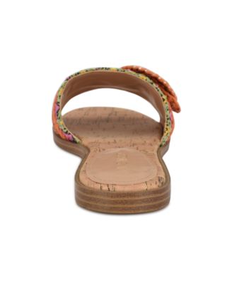 Women's Poland Woven Slip-On Flat Sandals