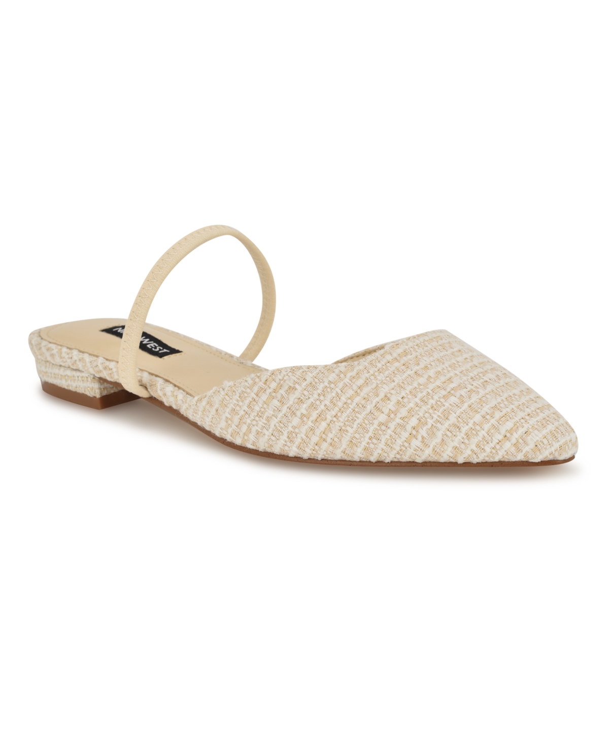 Shop Nine West Women's Gorga Pointy Toe Dress Flats In Cream
