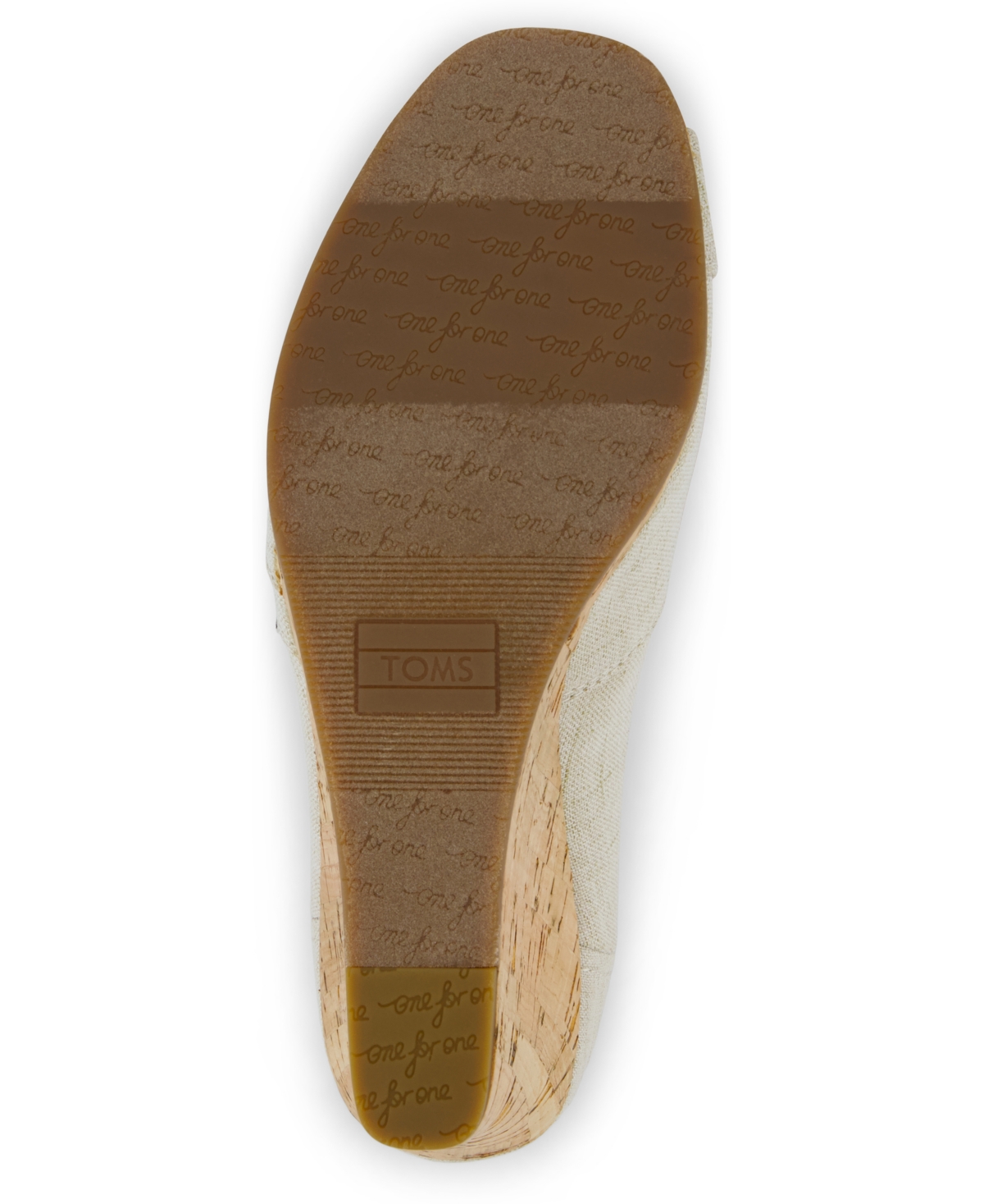 TOMS WOMEN'S SLIP ON WEDGE SANDALS 