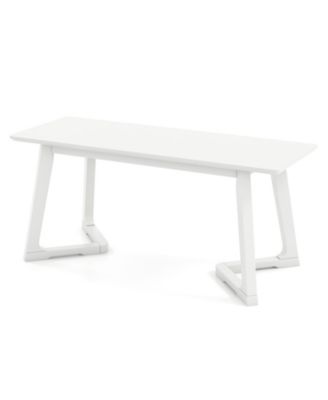 Modern Entryway Bench with Rubber Wood Legs, Ideal for Hallway or Dining Room