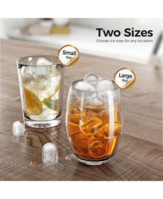 28 lbs/Day Portable Countertop Ice Maker with Handle and 2 Ice Cube Sizes