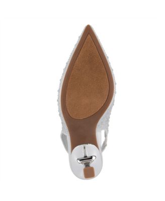 Women's Dazzy Slingback Rhinestone Dress Pumps