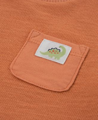 Baby Crepe Knit Jersey T-Shirt & Shorts, 2 Piece Set