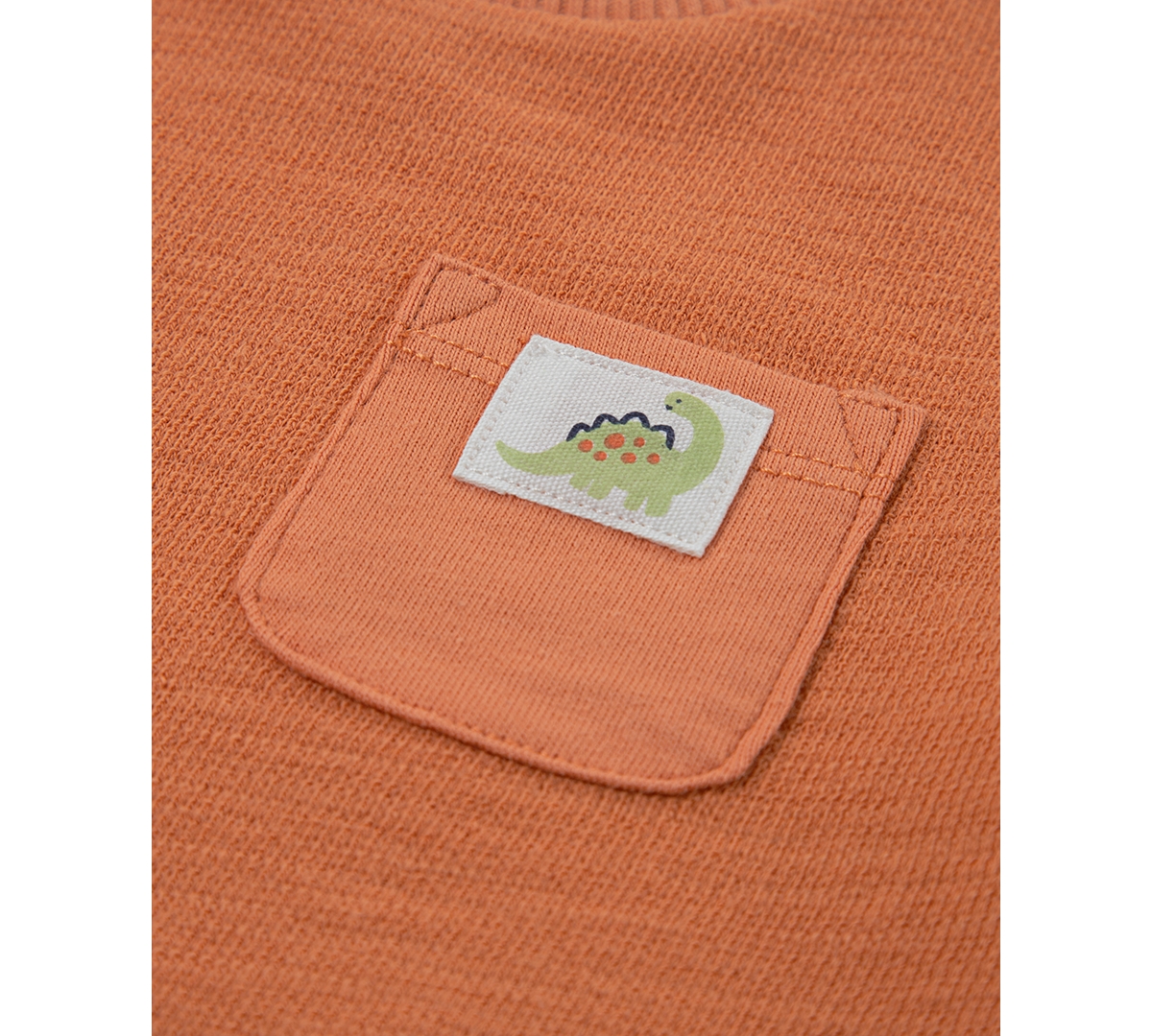 Huggies Baby Crepe Knit Jersey T-shirt & Shorts, 2 Piece Set In Tangerine
