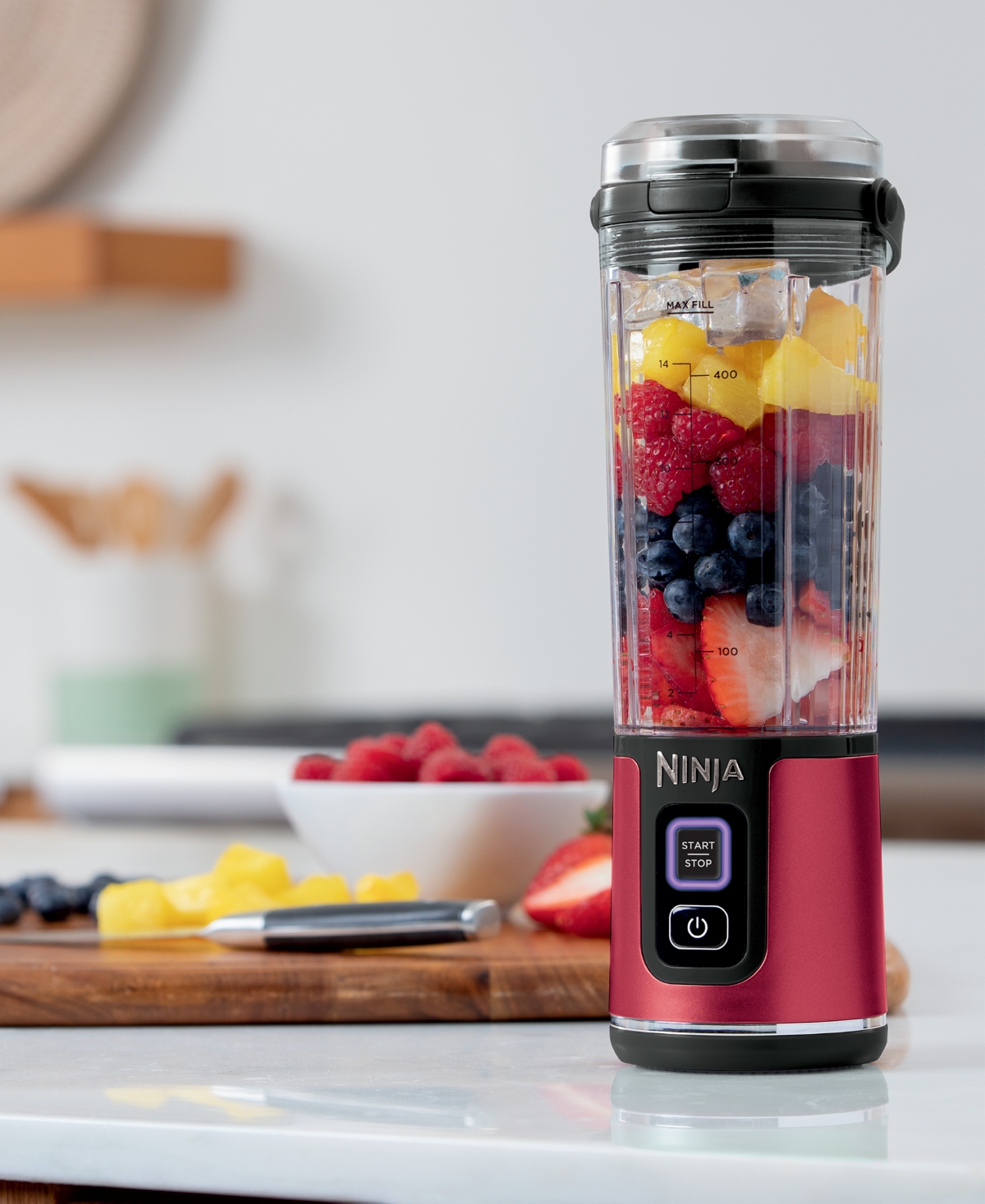 Ninja Blast 18oz. Portable Blender & Accessories – Metallic Red
