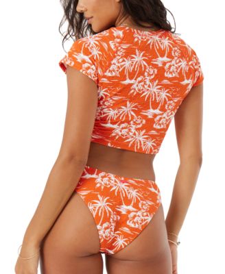 Juniors' Vacay Vibes Crop Rashguard