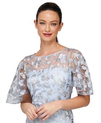 Women's Brooke Embroidered Column Gown