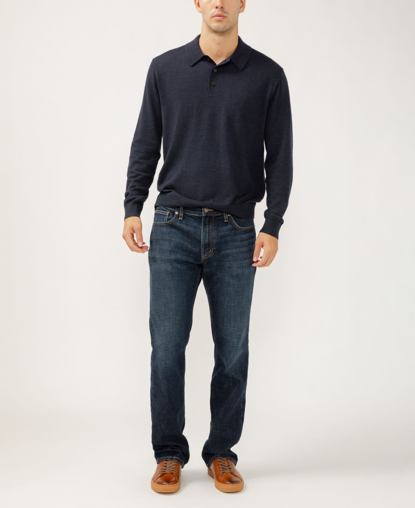 Мужские джинсы Silver Jeans Co. Jace Slim Fit, цвет: Индиго — фото 5