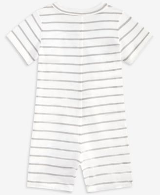 Baby Boys Dinosaur Striped Sunsuit, Created for Macy's