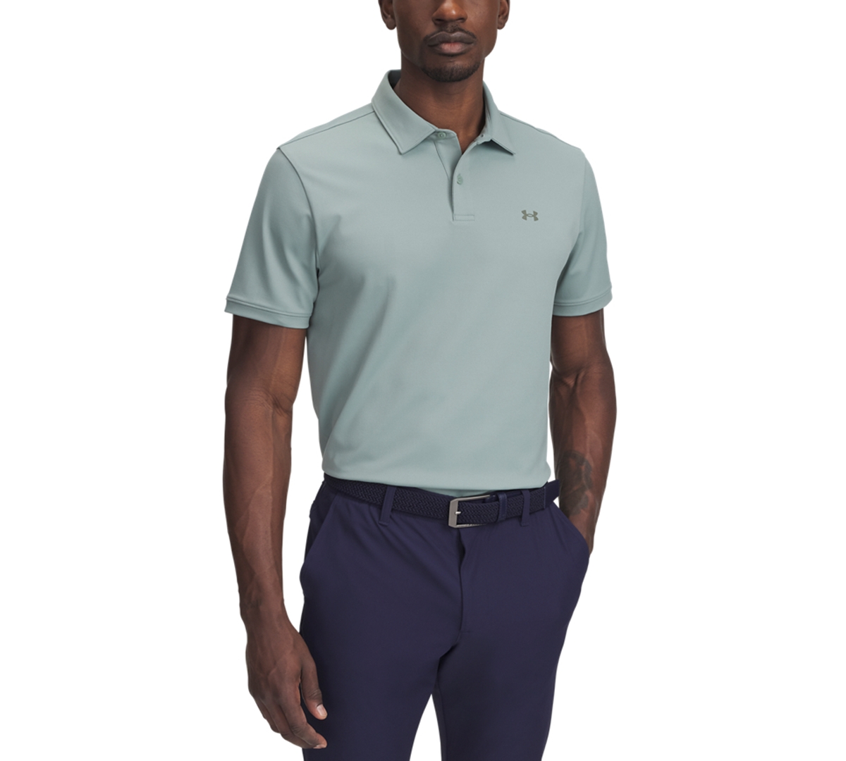 Men's Drive Statement Golf Polo - 348 Silica