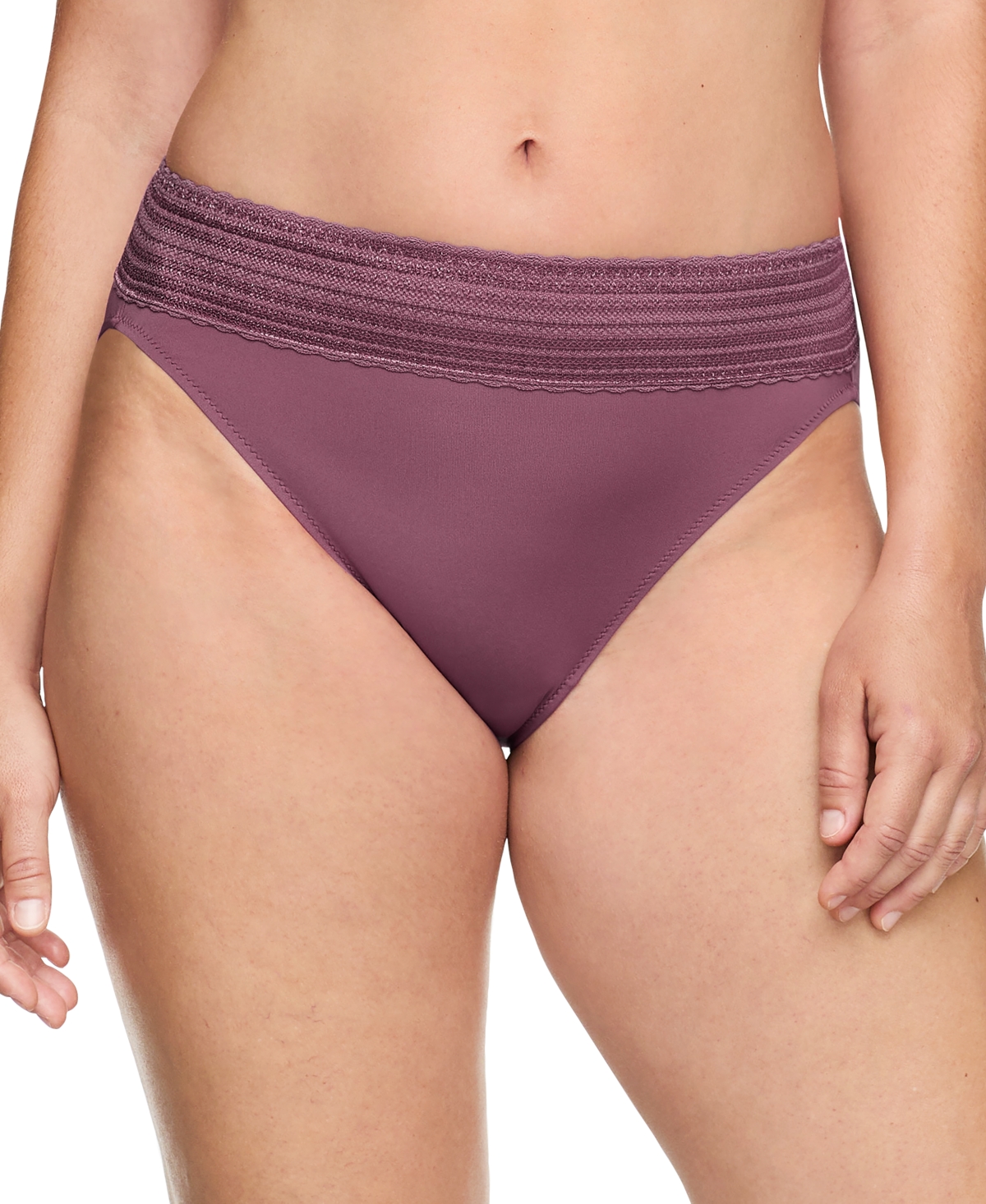 WARNER'S WARNERS NO PINCHING NO PROBLEMS DIG-FREE COMFORT WAIST WITH LACE MICROFIBER HI-CUT 5109 