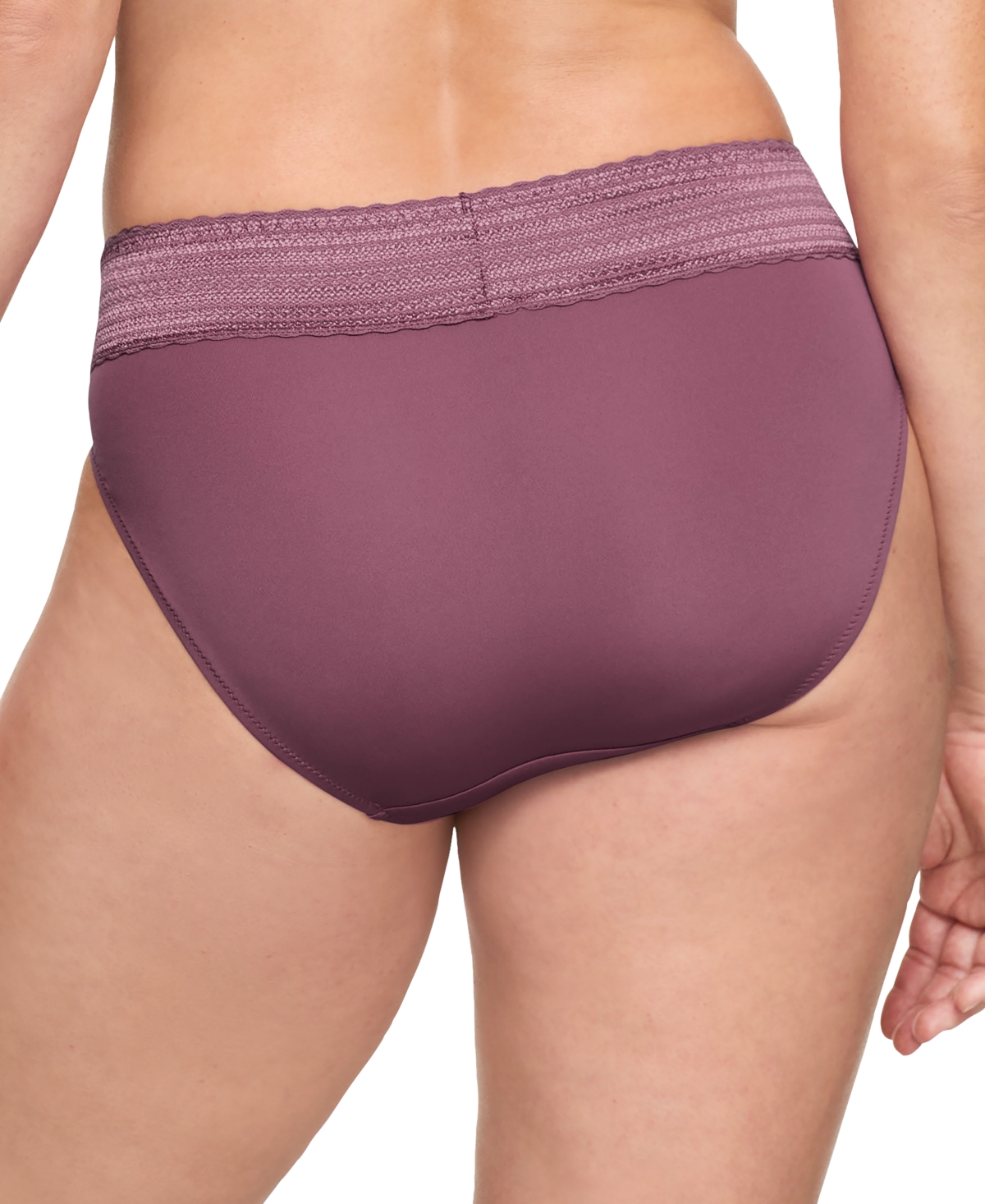 WARNER'S WARNERS NO PINCHING NO PROBLEMS DIG-FREE COMFORT WAIST WITH LACE MICROFIBER HI-CUT 5109 