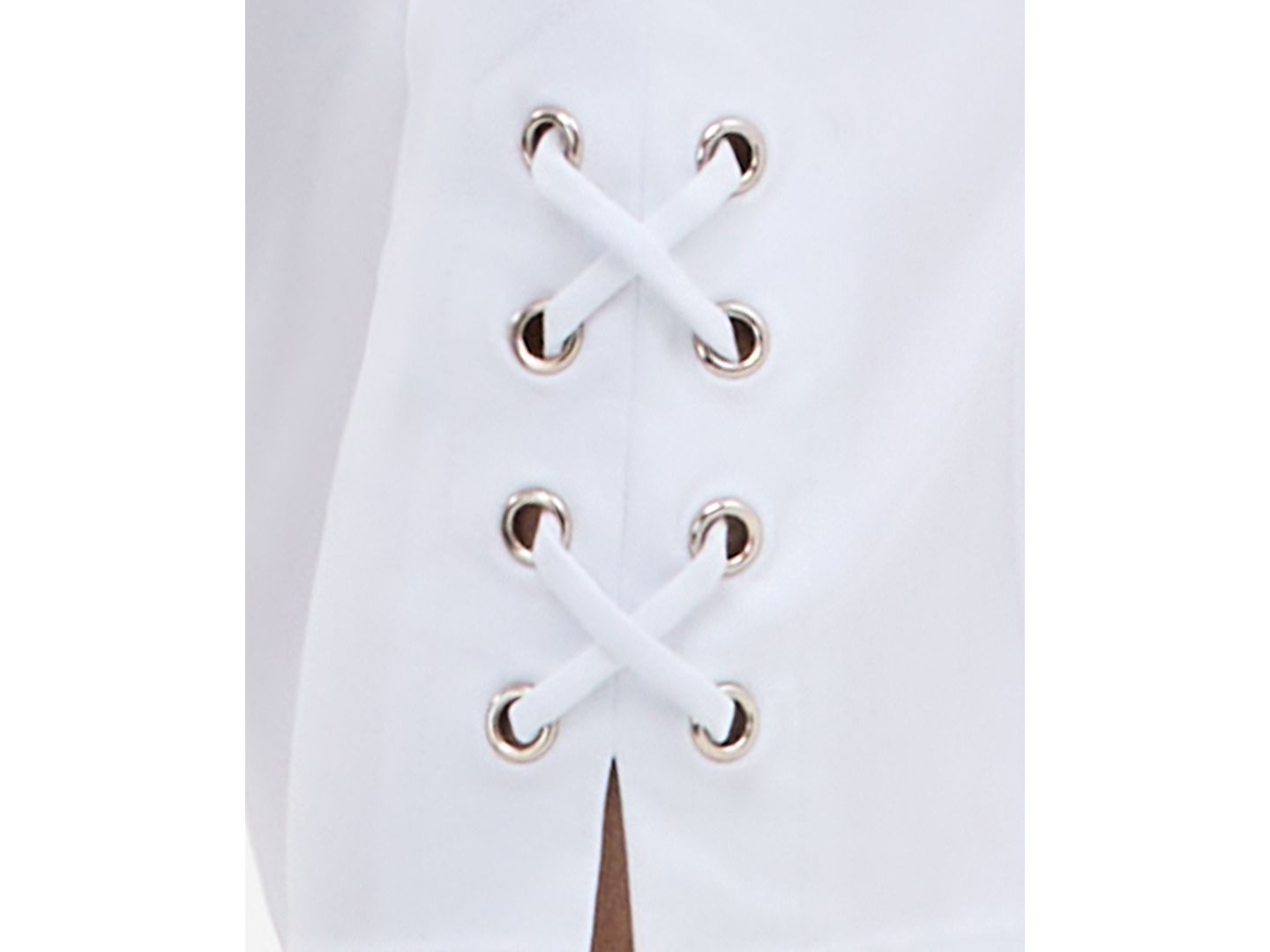 Женские брюки JM Collection Side Lace-Up Pull-On Capri, цвет: Яркий белый — фото 5