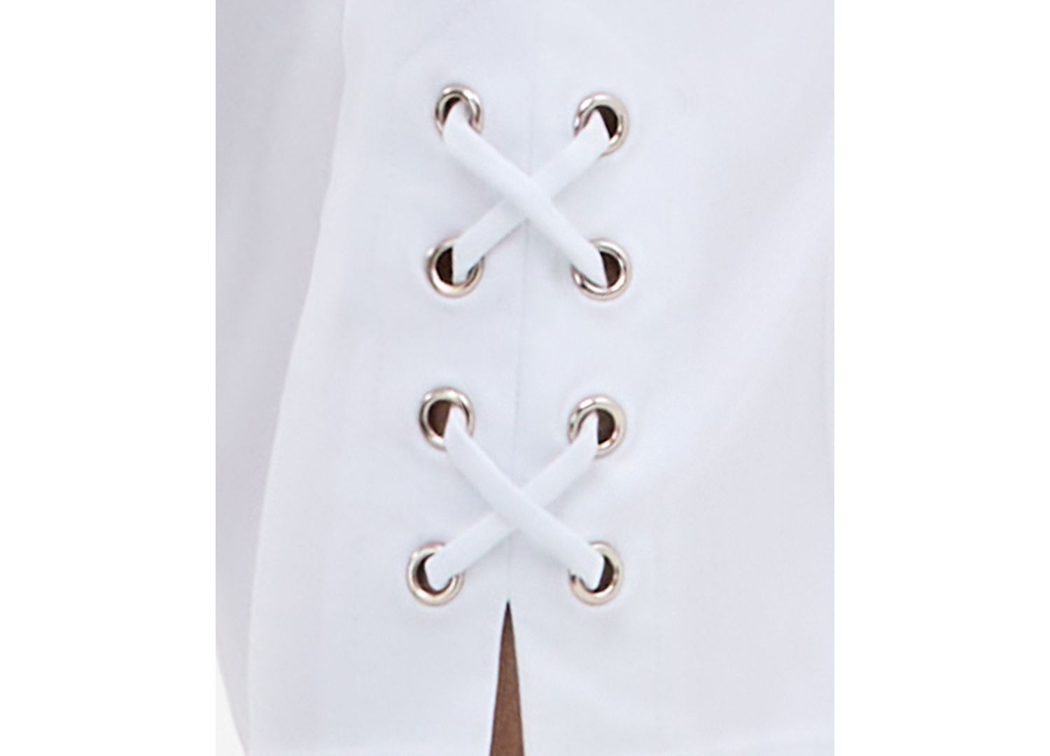 Petite Side-Lace-Up Capri Pants