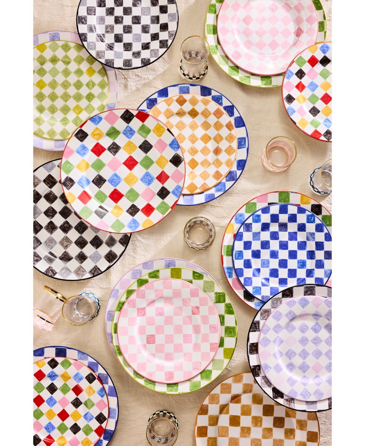 Mackenzie-childs Check Dinner Plate
