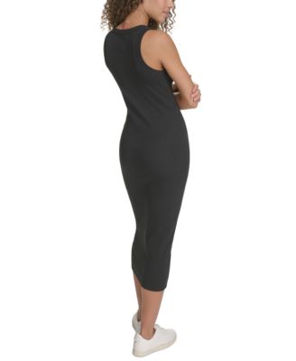 Women's Cotton-Blend Ribbed-Knit Tank Dress