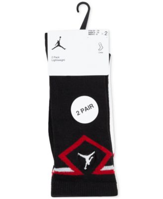 Big Kids Diamond Logo High Crew Socks, Set of 2 