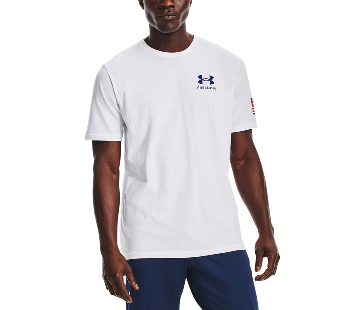 Men's Freedom Flag T-Shirt - 348 Silica
