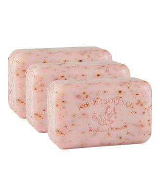 Pre de Provence Moisturizing 150g French Soap Bar, Quad-Milled, Long Lasting, Moisturizing, Rich, Creamy Lather (Set of 3) - Juicy pomegranate