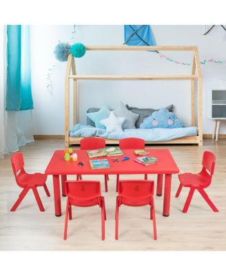 6-pack Kids Plastic Stackable Classroom Chairs