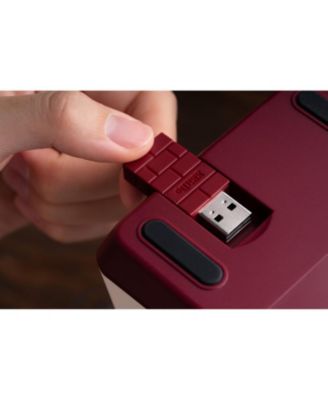 Retro 18 Wireless Mechanical Number Keypad and Calculator for Windows and Android - Fami Edition