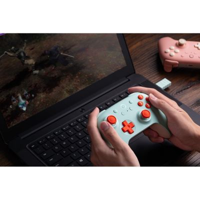 Ultimate 2C Wireless Controller for Windows and Android with Hall Effect Joysticks - Peach